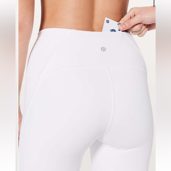 Lululemon Train Times 7/8 Pant *25" White Sz 6 - Picture 4 of 16